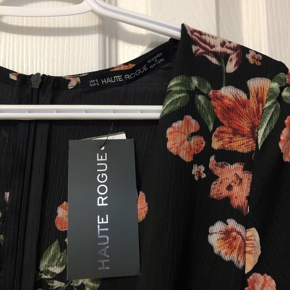 HAUTE ROGUE Floral Wrap Dress - Picture 3 of 3